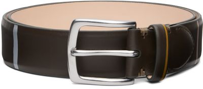 Paul Smith Paul Smith Brown Brushstroke Stripe Belt