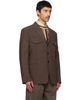 Paul Smith Paul Smith Brown Crêpe Four-Pocket Blazer - 2