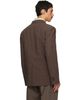 Paul Smith Paul Smith Brown Crêpe Four-Pocket Blazer - 3