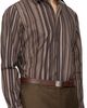 Paul Smith Paul Smith Brown 'Painted Signature Stripe' Print Cotton Shirt - 2