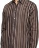 Paul Smith Paul Smith Brown 'Painted Signature Stripe' Print Cotton Shirt - 4