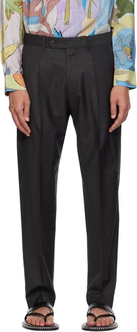 Paul Smith Paul Smith Brown Pleated Trousers