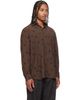 Paul Smith Paul Smith Brown Shadow Polka Viscose-Wool Shirt - 2