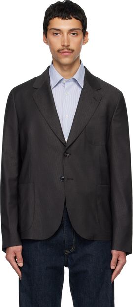 Paul Smith Paul Smith Brown Two-Button Patch Pocket Blazer