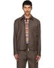 Paul Smith Paul Smith Brown Wool-Cashmere Flannel Jacket - 1