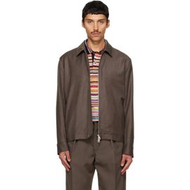 Paul Smith Paul Smith Brown Wool-Cashmere Flannel Jacket