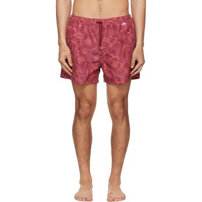 Paul Smith Paul Smith Burgundy Knots Swim Shorts