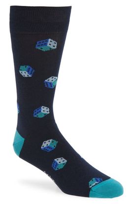 Paul Smith Paul Smith Dice Cotton Blend Dress Socks