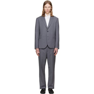 Paul Smith Paul Smith Gray 'The Soho' Tailored-Fit Pinstripe Wool Suit