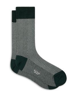 Paul Smith Paul Smith Herringbone Cotton Blend Socks
