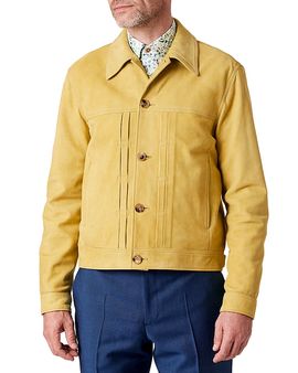 Paul Smith Paul Smith Leather Button Jacket