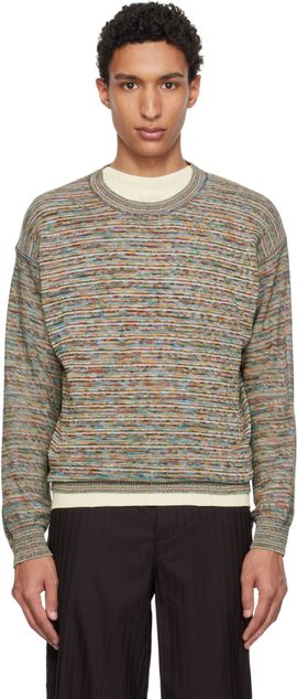 Paul Smith Paul Smith Multicolor 'Signature Stripe' Knitted Cotton Sweater