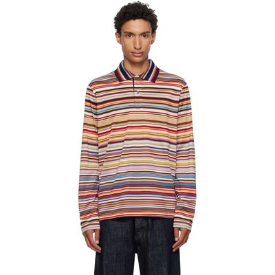 Paul Smith Paul Smith Multicolor 'Signature Stripe' Long Sleeve Polo