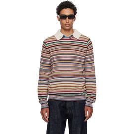 Paul Smith Paul Smith Multicolor 'Signature Stripe' Textured-Cotton Sweater