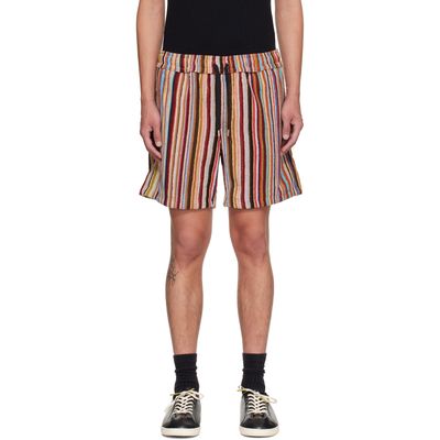 Paul Smith Paul Smith Multicolor 'Signature Stripe' Towelling Lounge Shorts