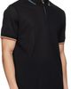 Paul Smith Paul Smith Navy Cotton 'Signature Stripe' Trim Zip Polo - 2