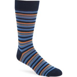 Paul Smith Paul Smith Nolan Stripe Cotton Blend Dress Socks