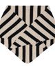 Paul Smith Paul Smith Off-White & Black Lambswool Stripe Neckerchief Scarf - 1