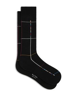 Paul Smith Paul Smith Signature Check Cotton Blend Socks