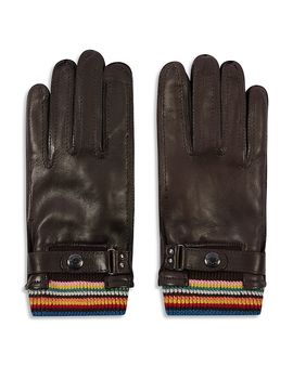 Paul Smith Paul Smith Striped Cuff Gloves