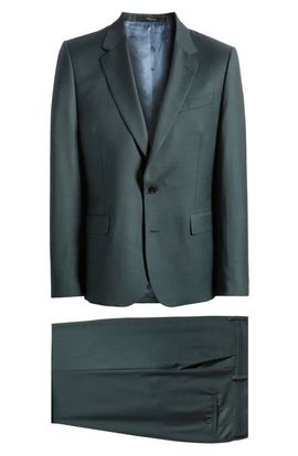 Paul Smith Paul Smith Tailored Fit Solid Green Wool Suit