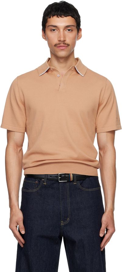Paul Smith Paul Smith Tan Short Sleeve Polo