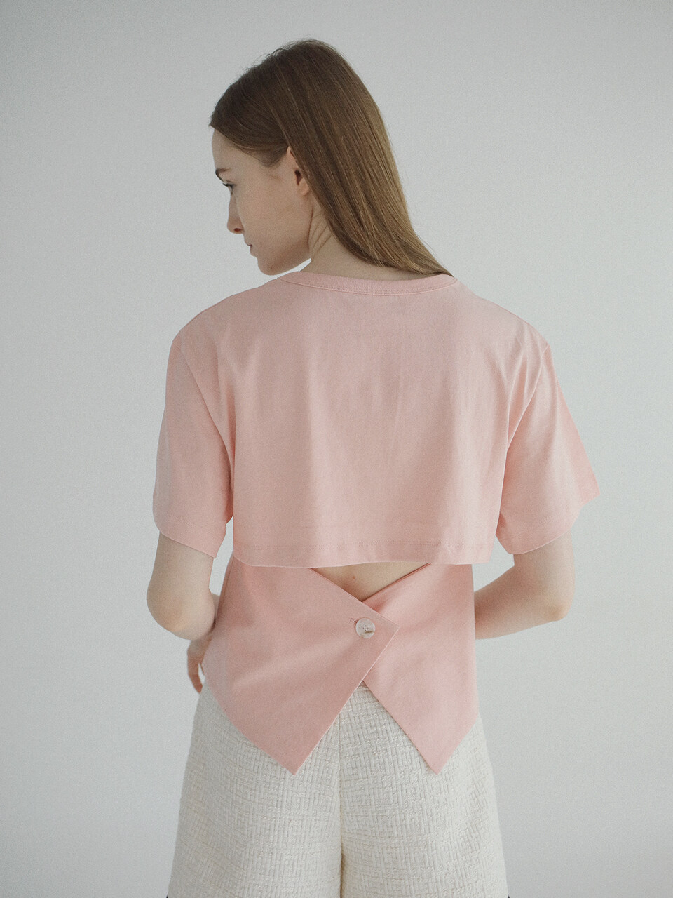 PAUL&ALICE Back Button Shirt