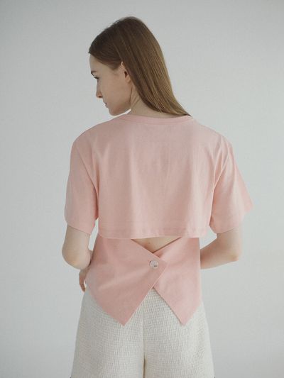 PAUL&ALICE Back Button Shirt