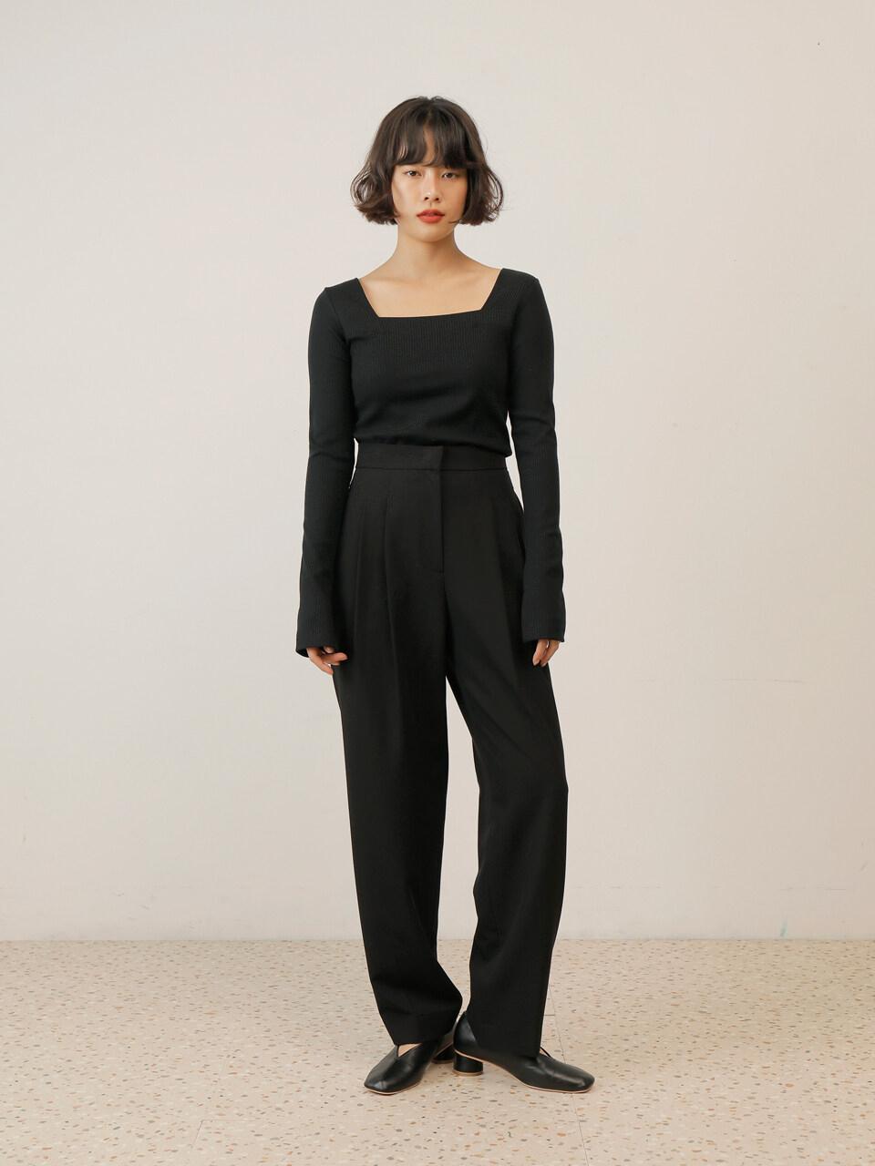 PAUL&ALICE Square Neck Tee_6 Colors