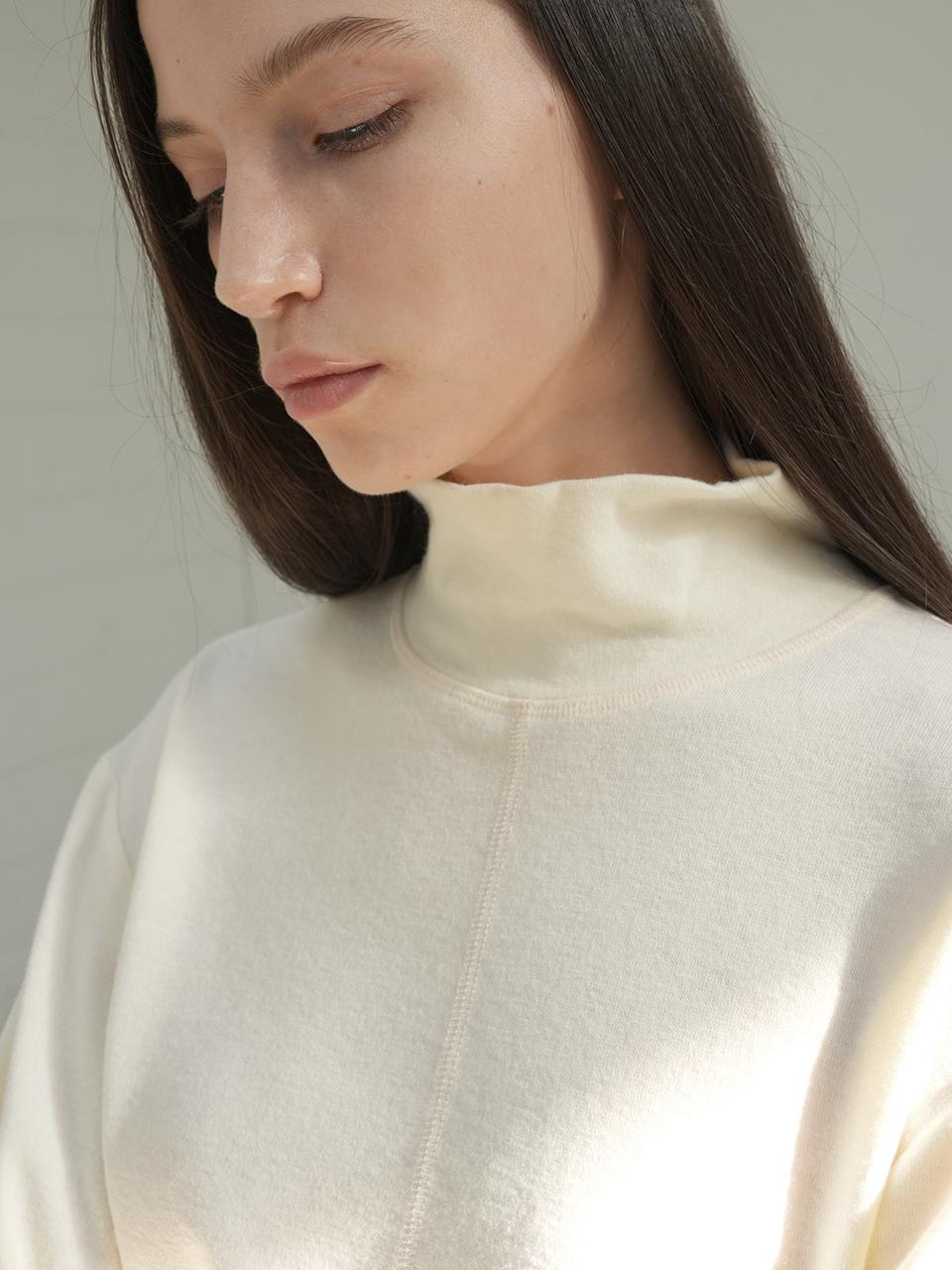 PAUL&ALICE STITCH LINE WOOL TURTLE NECK / 4COLOR
