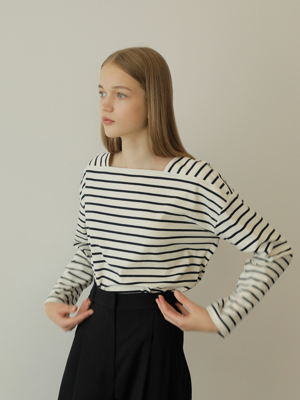 PAUL&ALICE Stripe Tee/3 Colors