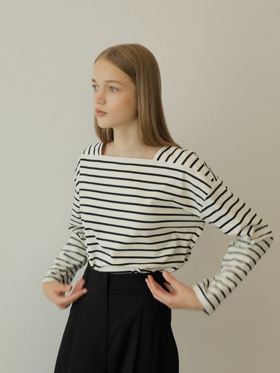 PAUL&ALICE Stripe Tee/3 Colors