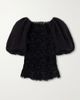 PAULINE DUJANCOURT Laia lace-trimmed knitted blouse - 1