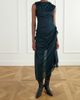 PAULINE DUJANCOURT Najia floral-appliquéd gathered asymmetric jersey midi dress - 2