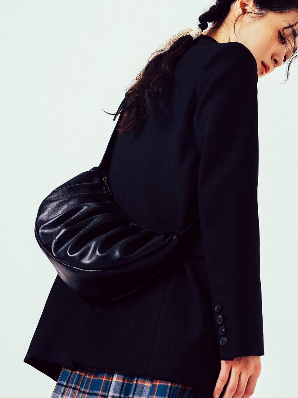 Paul's Boutique Embossed Pleated Vegan Leather Bag