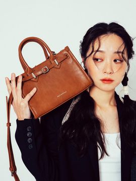 Paul's Boutique Structured Vegan Leather Rectangular Bag _3colors