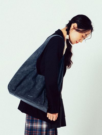 Paul's Boutique Triangle Shape Vegan Suede Hobo Bag [2colors]