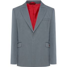 PCFG PCFG Cotton Blend Striped Woven Blazer Jacket