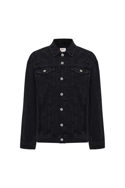 PCFG PCFG Cotton Distressed Denim Jacket