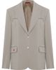 PCFG PCFG Cotton Zip Detail Woven Blazer - 1