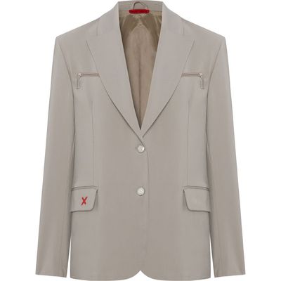 PCFG PCFG Cotton Zip Detail Woven Blazer
