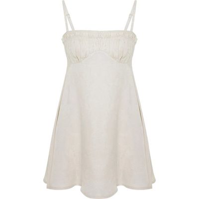 backless threaded chemise dress PCFG The mini spaghetti straps Elegant Bridal Reception Dresses: Colour:CHAMPAGNE
