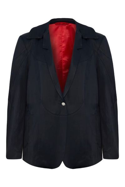 PCFG PCFG Linen & Cotton Blend Shiny Woven Men Blazer Jacket