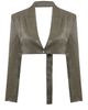 PCFG PCFG Linen Blend Crop Shiny Woven Jacket - 1