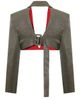 PCFG PCFG Linen Blend Crop Shiny Woven Jacket - 2
