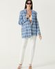 PCFG PCFG Linen Blend Free Heaven Multicolor Checked Blazer - 2