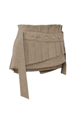 PCFG PCFG Linen Blend Super Mini Skirt