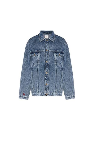 PCFG PCFG Pure Cotton Free Heaven Denim Jacket With Washed Effect