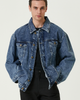 PCFG PCFG Pure Cotton Free Heaven Denim Jacket With Washed Effect - 5