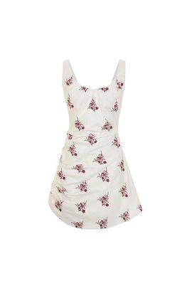 PCFG PCFG The Broderie Anglaise Edit Asymmetric Embroidered Mini Dress